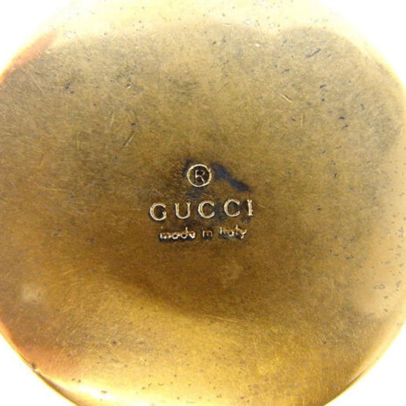 Gucci key ring Key holder G logos Gold Green Woman Authentic Used - Picture 4 of 5